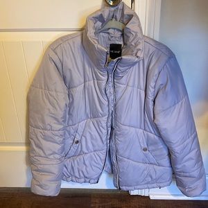 Light gray puffer jacket! Super warm and comfy